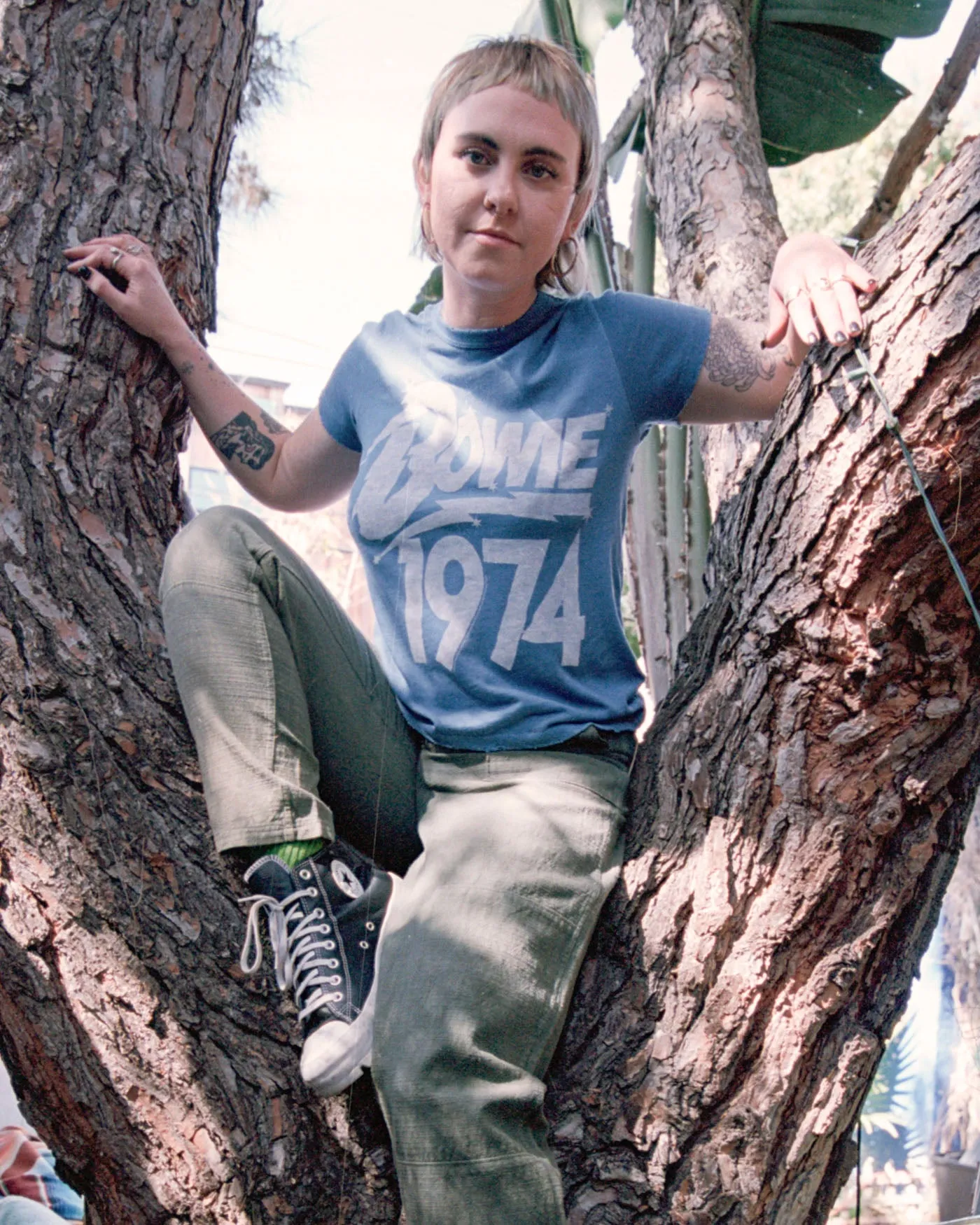 Women's David Bowie 1974 Original Tee sold by Junk Food Clothing product image thumbnail 2