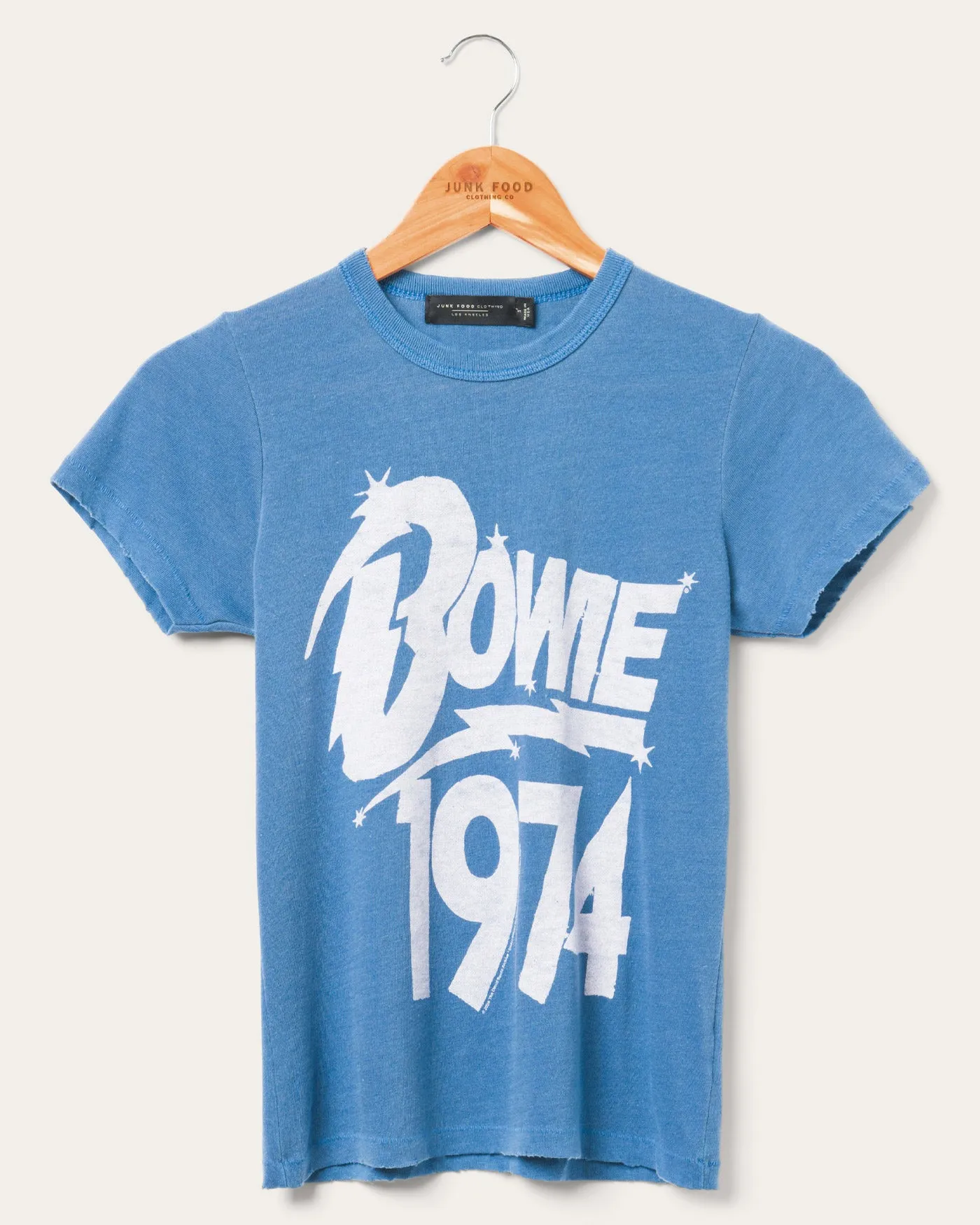 Women's David Bowie 1974 Original Tee sold by Junk Food Clothing