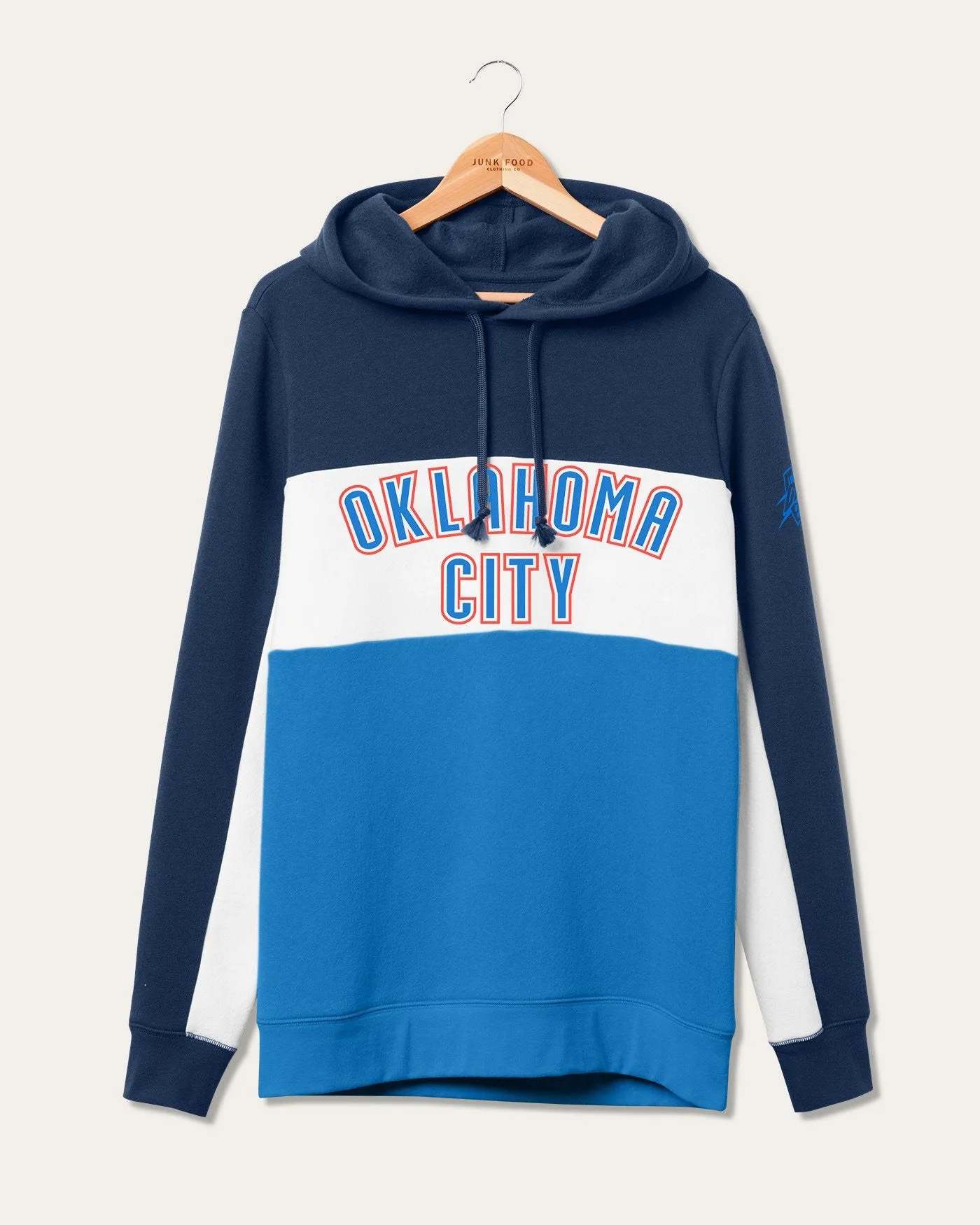 NBA Oklahoma City Thunder Colorblock Hoodie sold by Junk Food Clothing