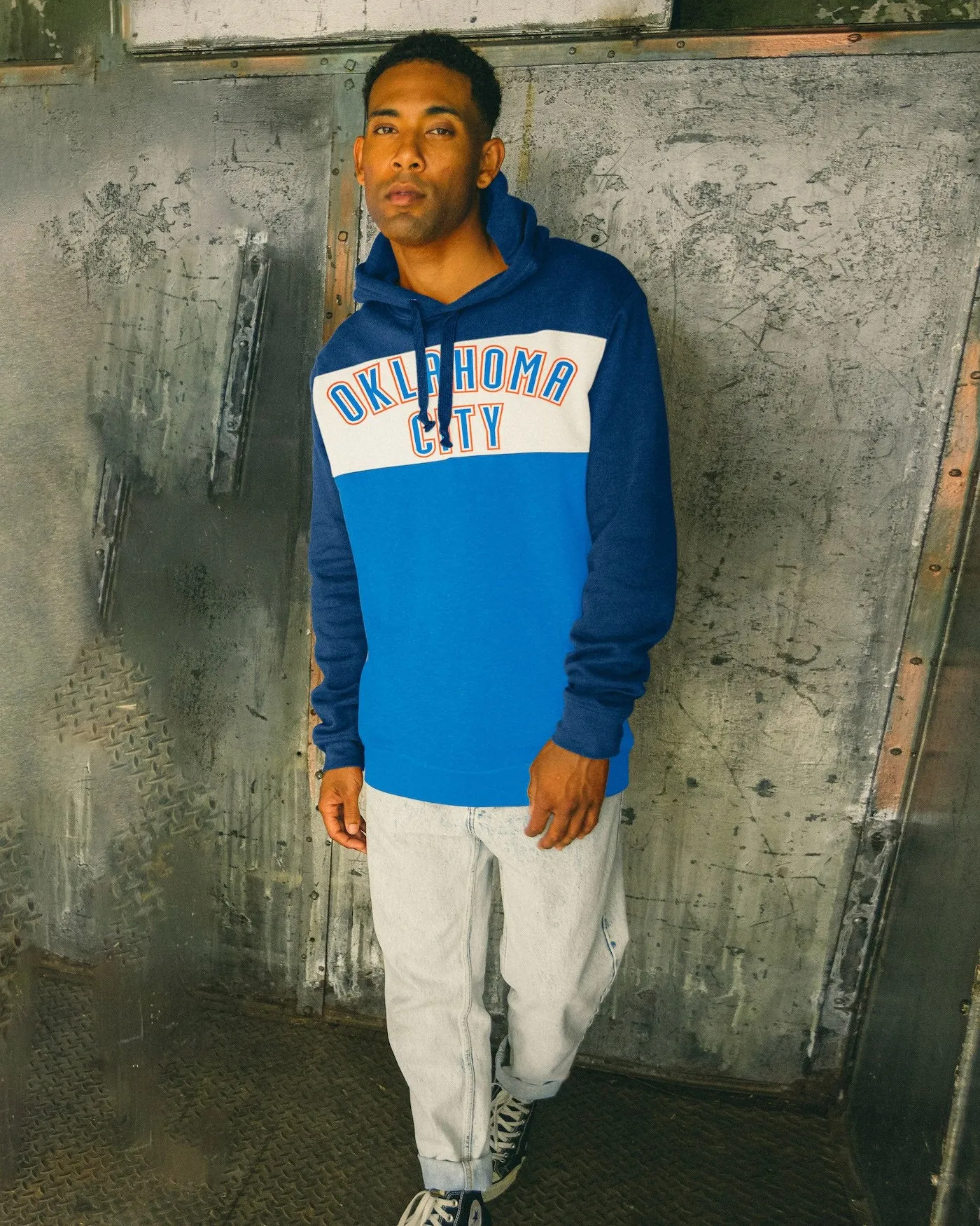 NBA Oklahoma City Thunder Colorblock Hoodie sold by Junk Food Clothing product image thumbnail 2