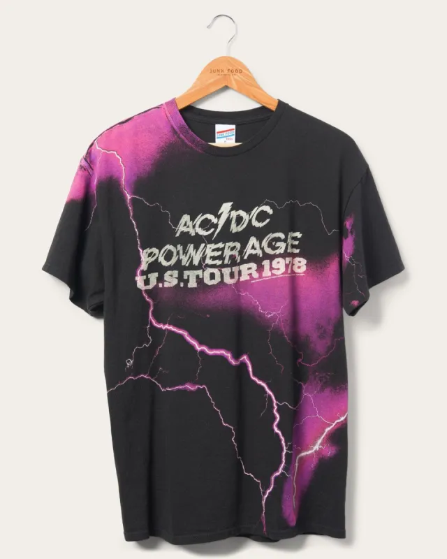 Unisex AC/DC Lightning Powerage Flea Market Tee sold by Junk Food Clothing