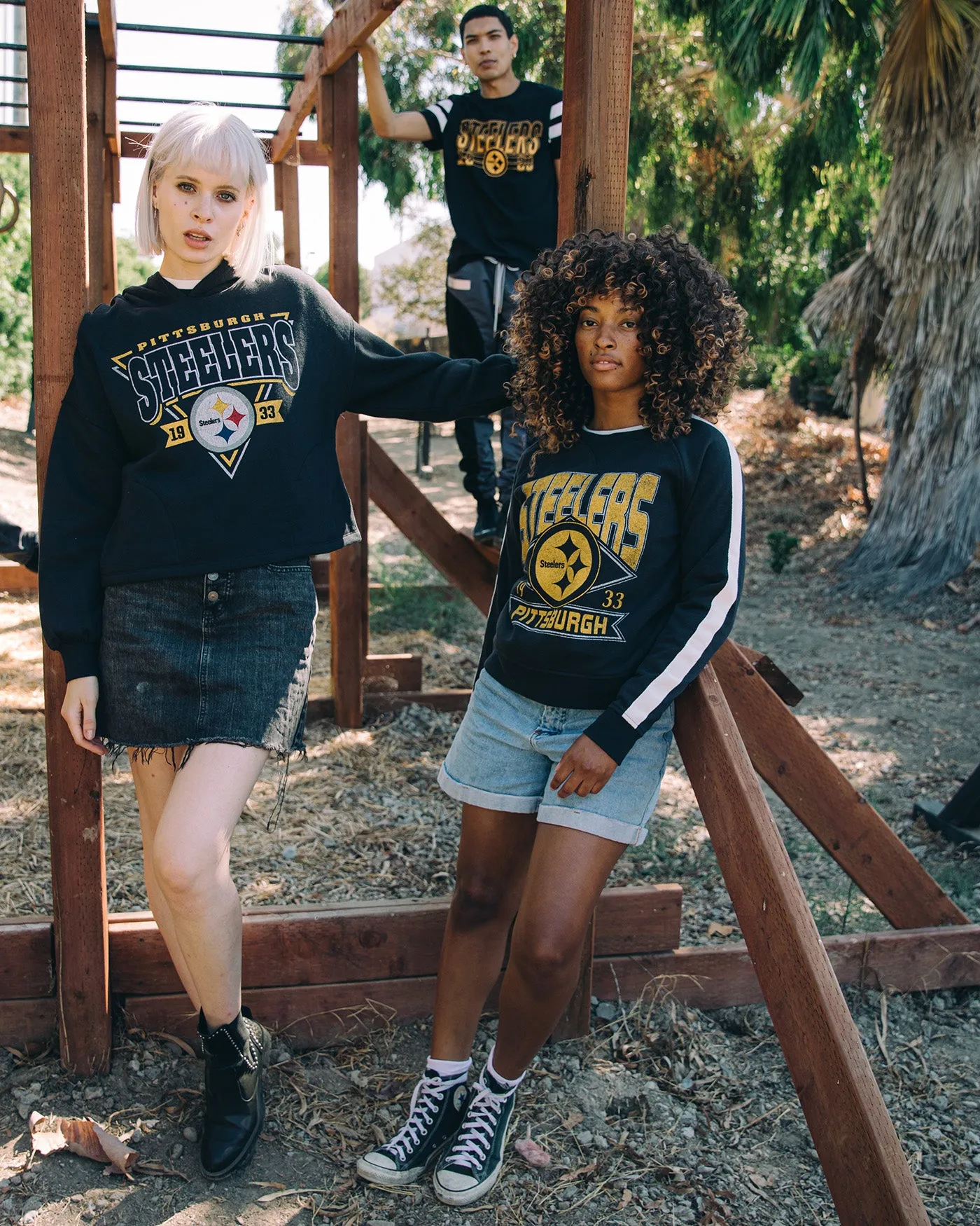 Womens Steelers Endzone Hoodie sold by Junk Food Clothing product image thumbnail 2