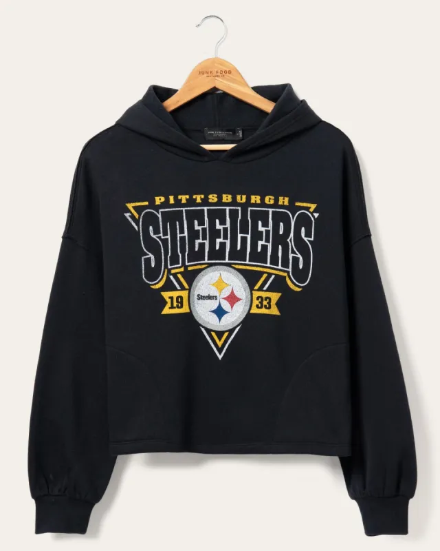 Womens Steelers Endzone Hoodie sold by Junk Food Clothing