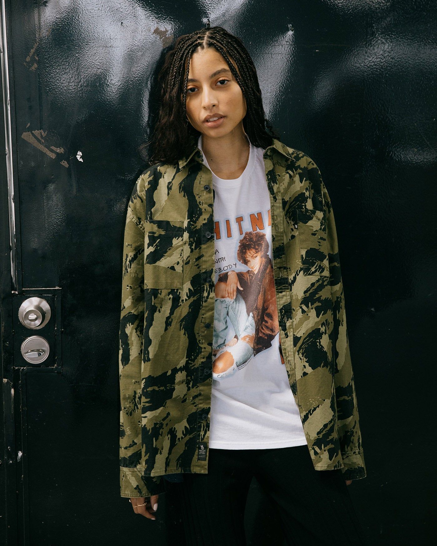 Women's Whitney Houston I Wanna Dance With Somebody Vintage Tee sold by Junk Food Clothing product image thumbnail 3