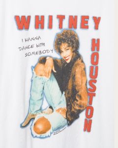 Women's Whitney Houston I Wanna Dance With Somebody Vintage Tee sold by Junk Food Clothing