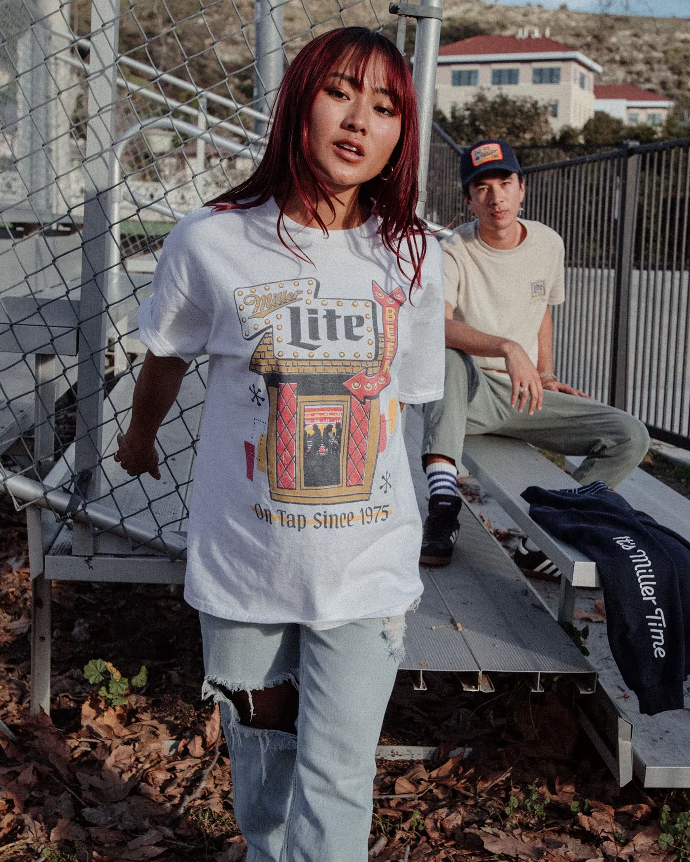 Miller Lite Beer Neon Sign Flea Market Tee sold by Junk Food Clothing product image thumbnail 2