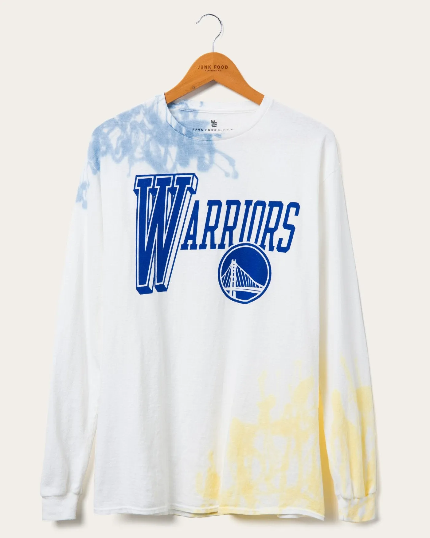 NBA Golden State Warriors Tie Dye Flea Market Long Sleeve Tee sold by Junk Food Clothing