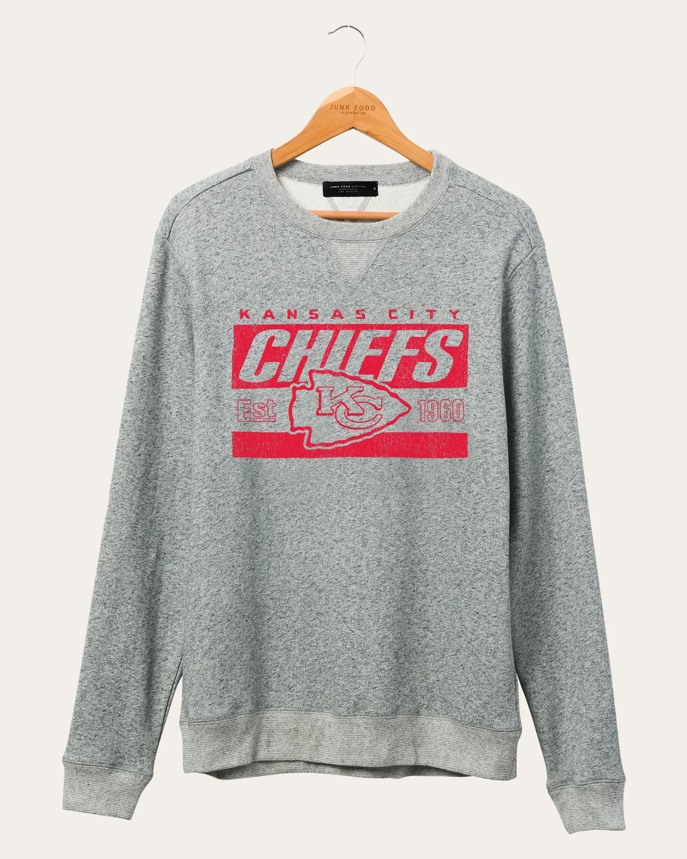 NFL Kansas City Chiefs Formation Fleece Crewneck sold by Junk Food Clothing