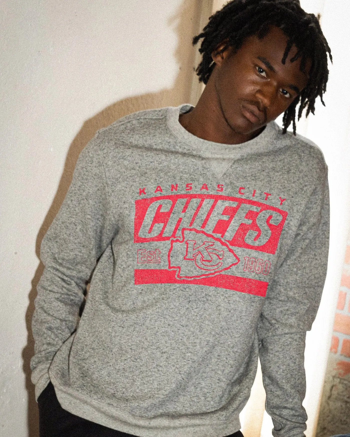 NFL Kansas City Chiefs Formation Fleece Crewneck sold by Junk Food Clothing product image thumbnail 2