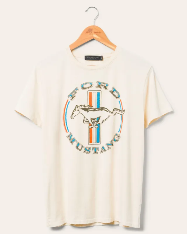 Women's Ford Mustang Stripe Vintage Tee sold by Junk Food Clothing