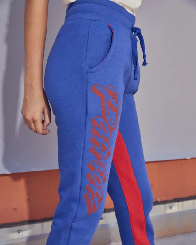 Women's Patriots Paneled Fleece Jogger sold by Junk Food Clothing
