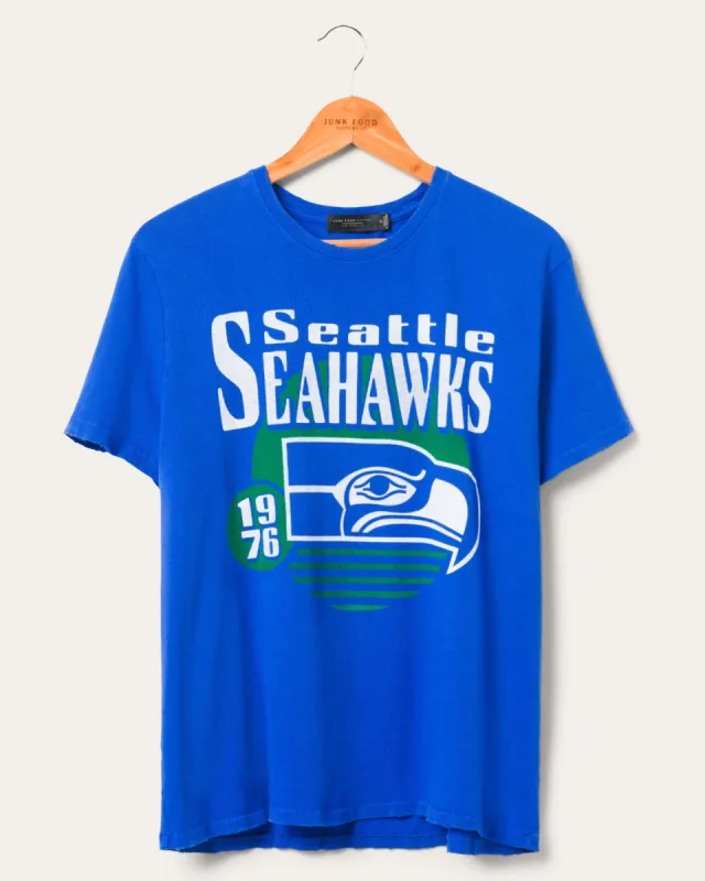 Women's Seattle Seahawks Sunset Vintage Tee sold by Junk Food Clothing