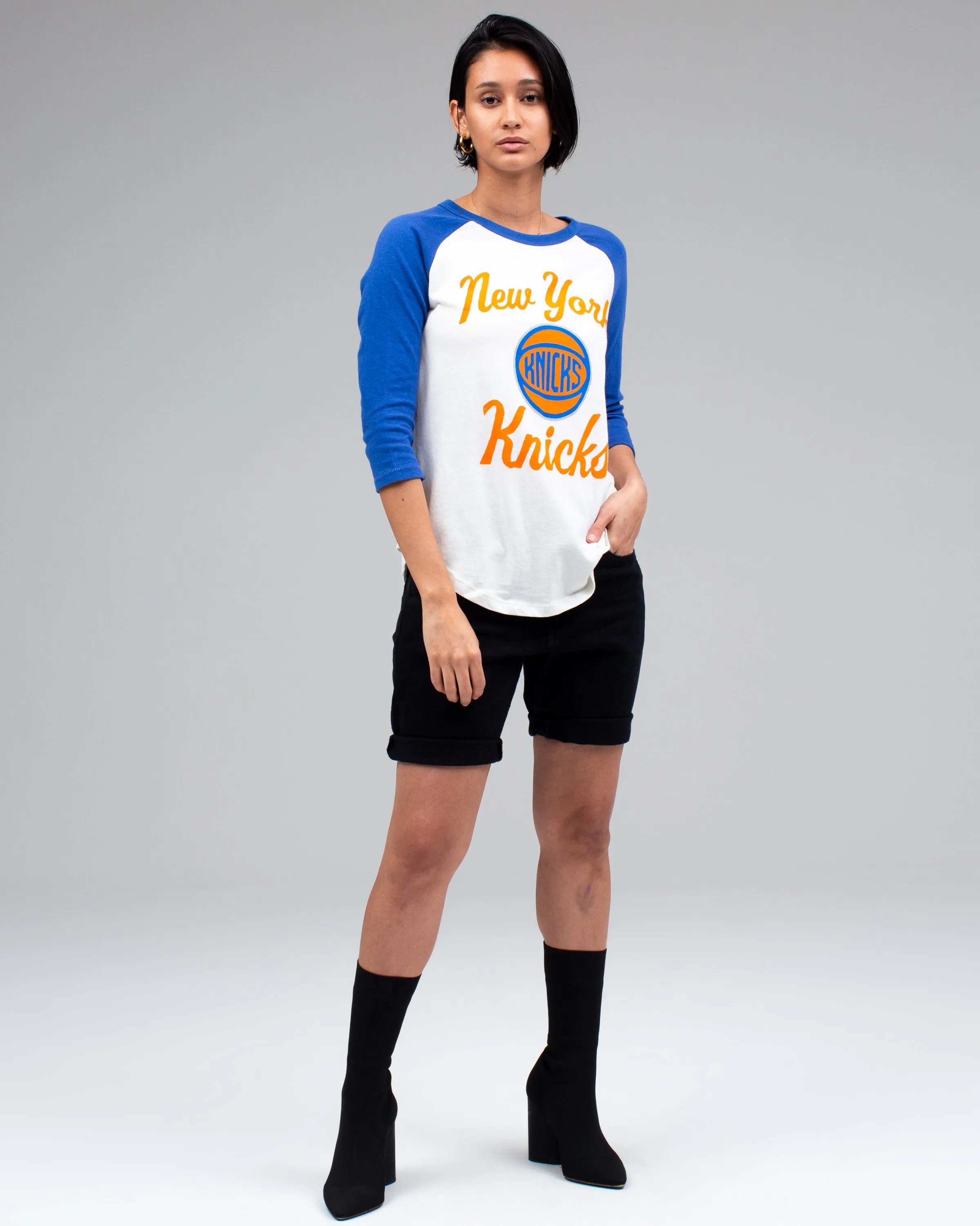 WOMENS KNICKS RAGLAN sold by Junk Food Clothing