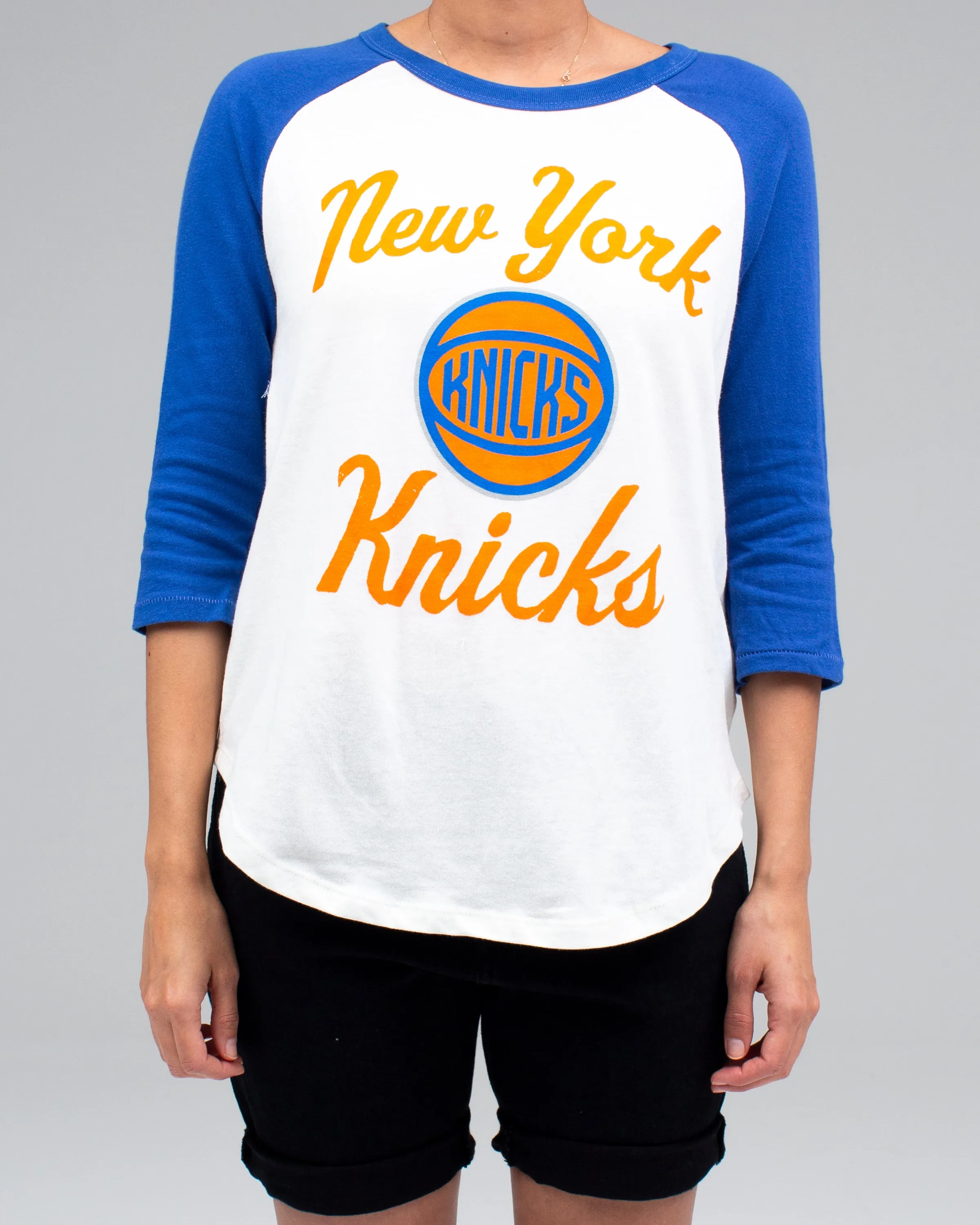 WOMENS KNICKS RAGLAN sold by Junk Food Clothing product image thumbnail 2