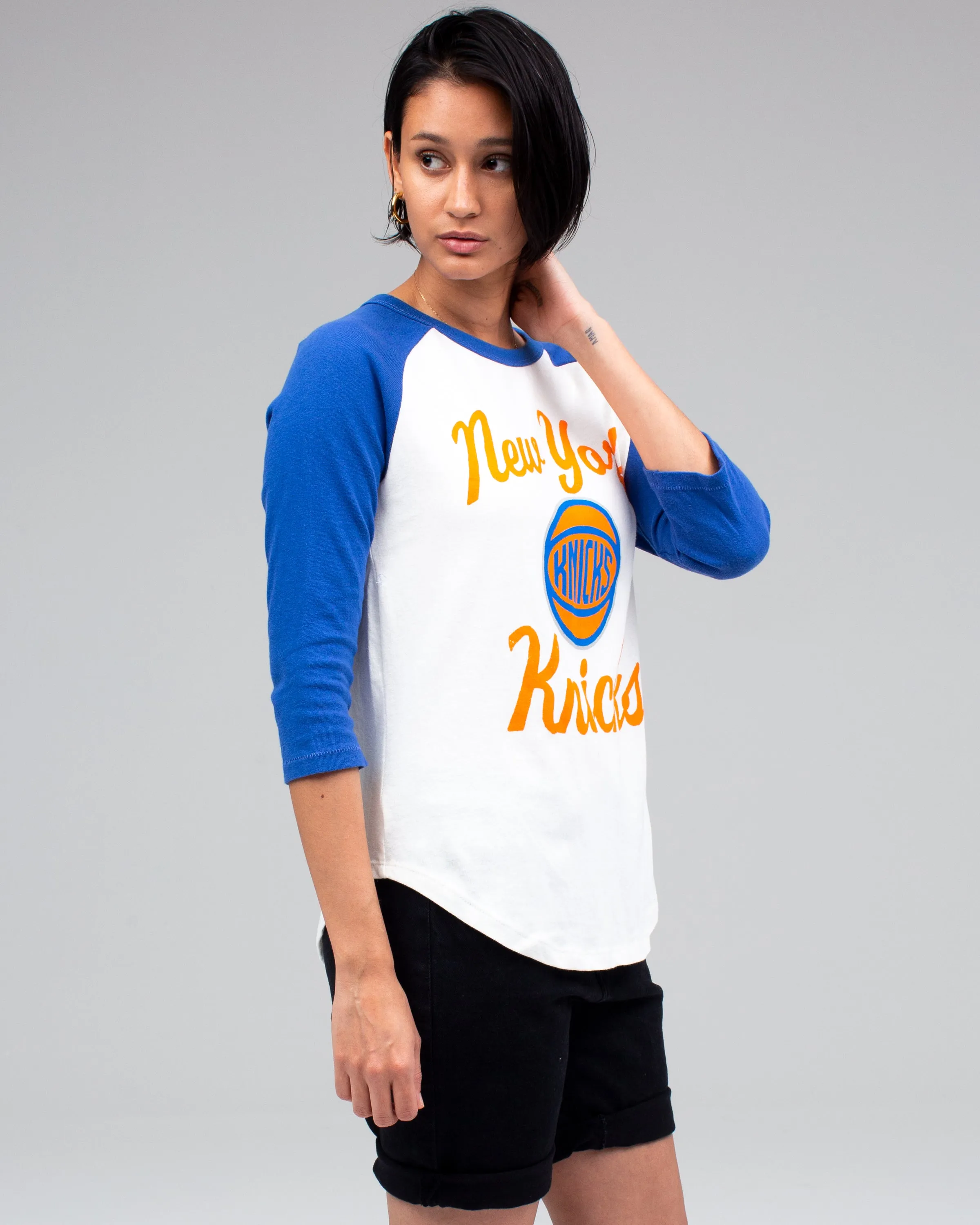 WOMENS KNICKS RAGLAN sold by Junk Food Clothing product image thumbnail 4