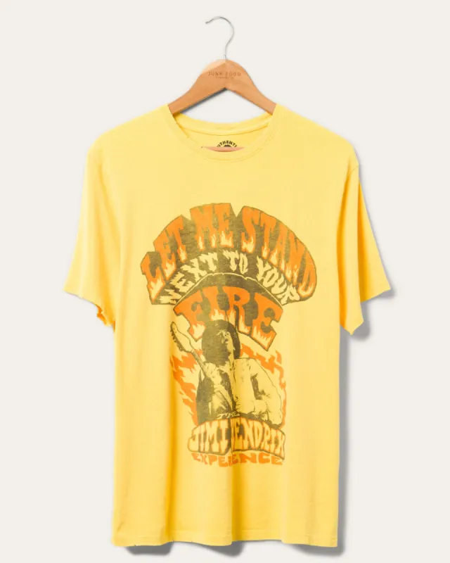 Jimi Hendrix Let Me Stand Next To Your Fire Vintage Tee sold by Junk Food Clothing