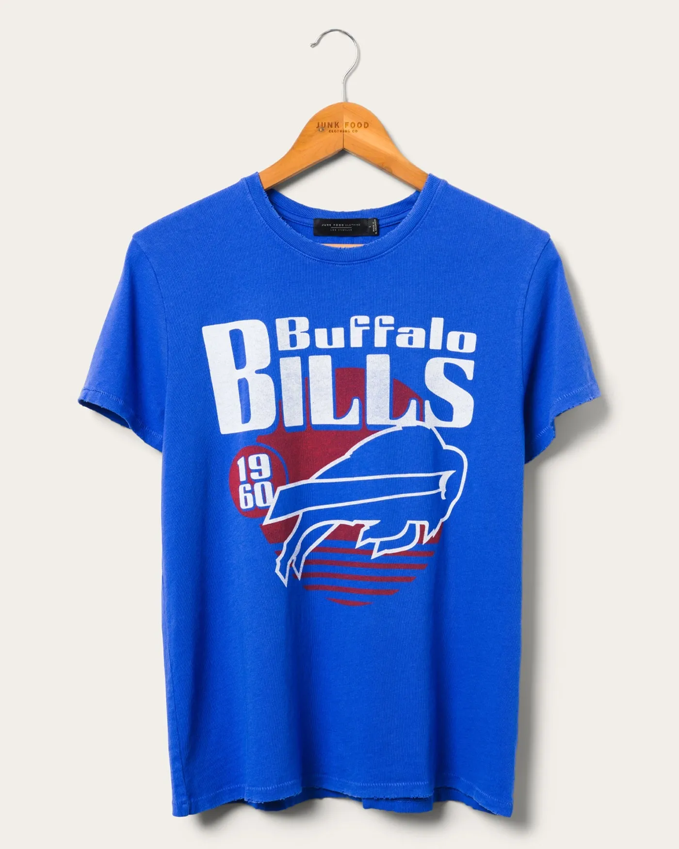 Women's Buffalo Bills Sunset Vintage Tee sold by Junk Food Clothing