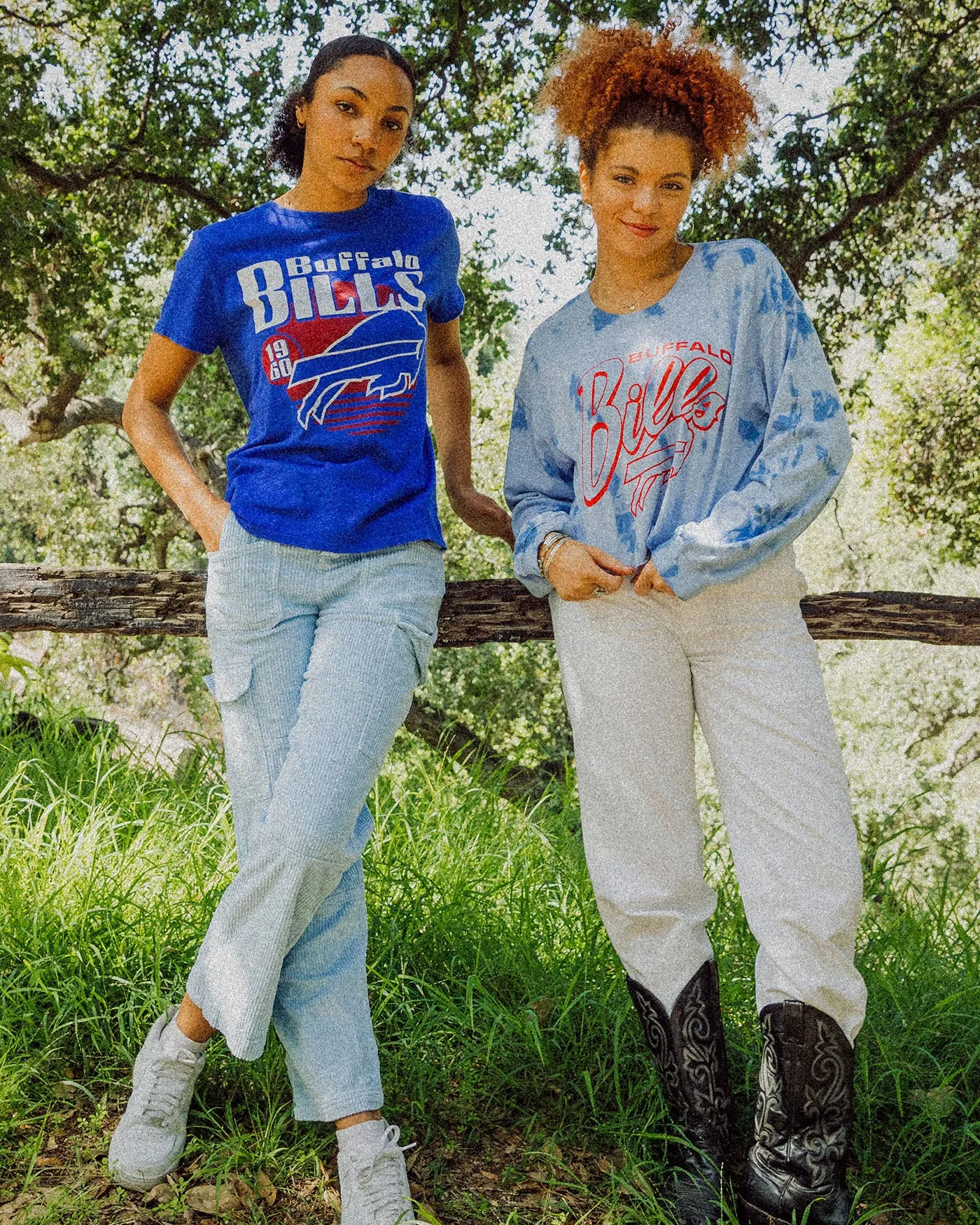 Women's Buffalo Bills Sunset Vintage Tee sold by Junk Food Clothing product image thumbnail 2