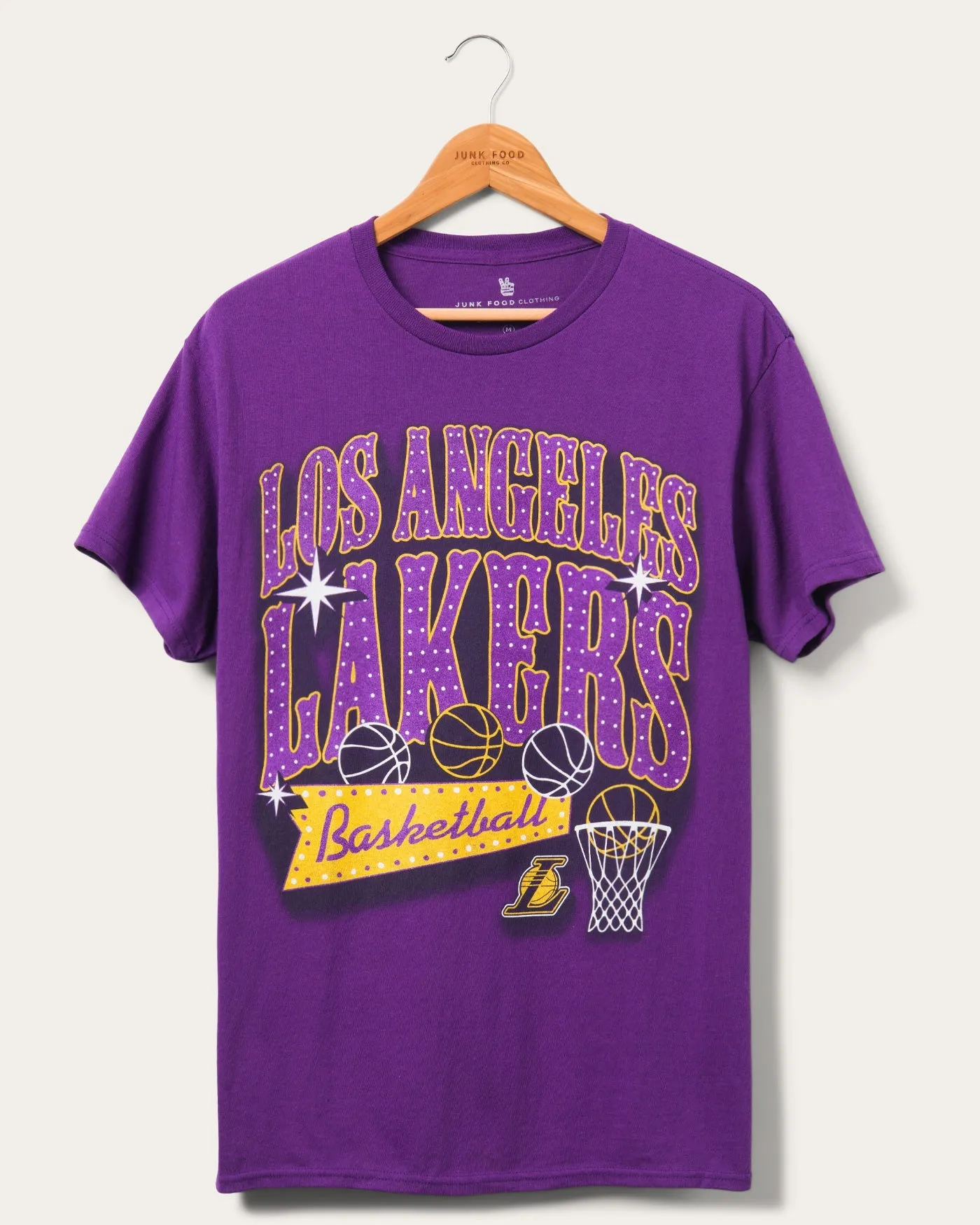 Lakers Bright Lights Tee sold by Junk Food Clothing