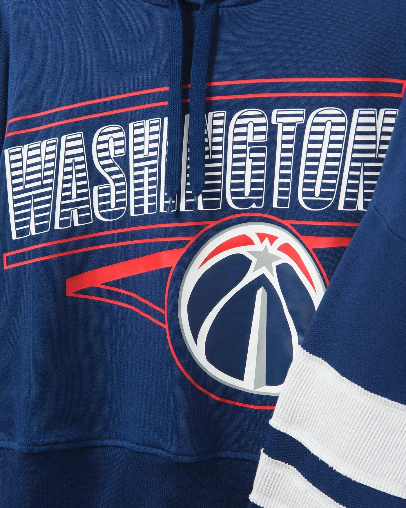 Women's Wizards Overtime Striped Fleece Hoodie sold by Junk Food Clothing product image thumbnail 3