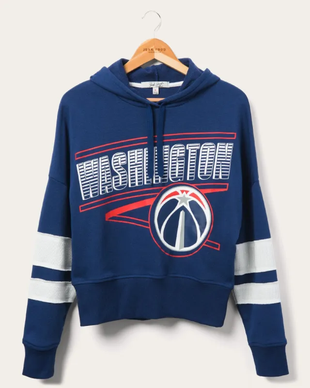 Women's Wizards Overtime Striped Fleece Hoodie sold by Junk Food Clothing