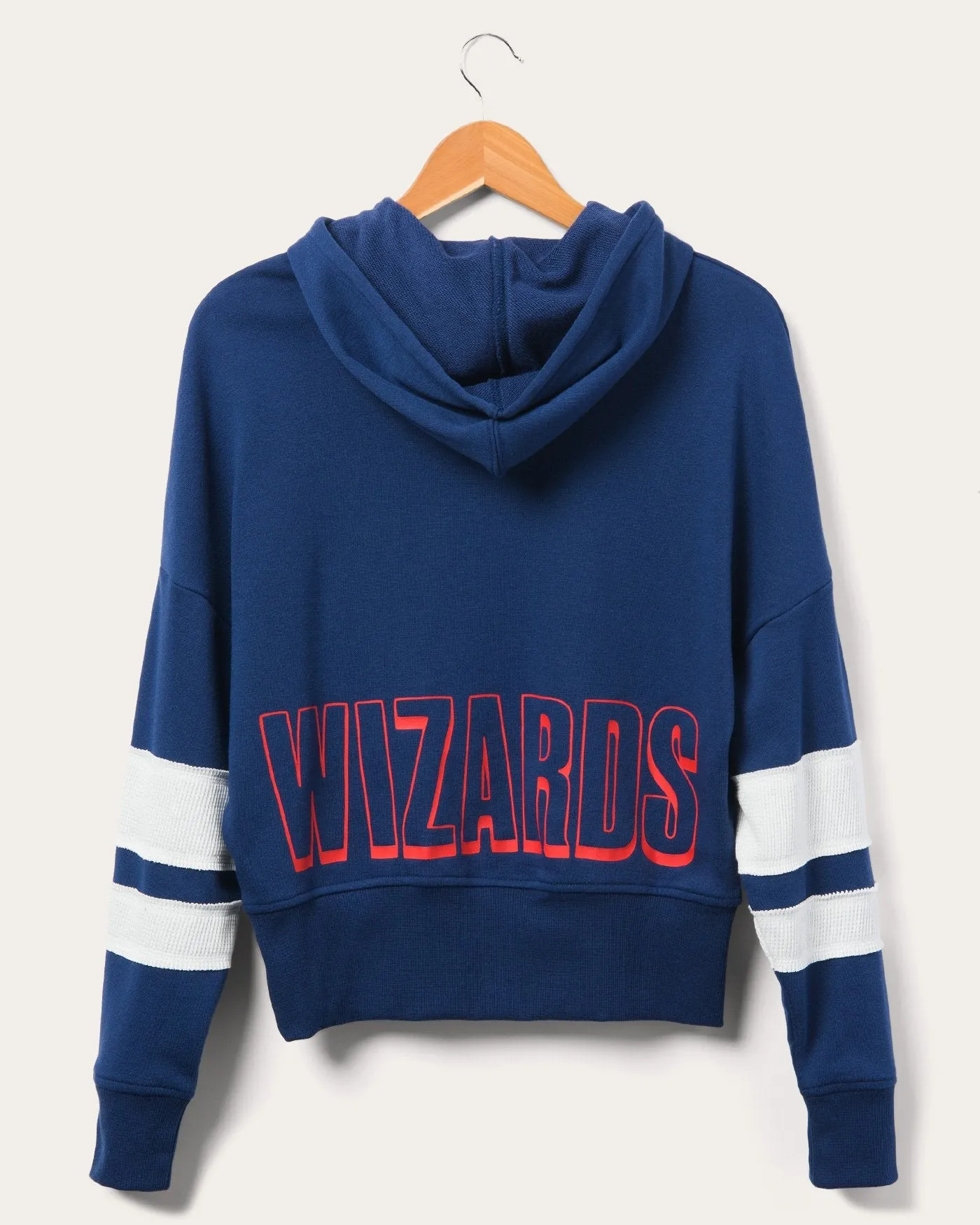 Women's Wizards Overtime Striped Fleece Hoodie sold by Junk Food Clothing product image thumbnail 2