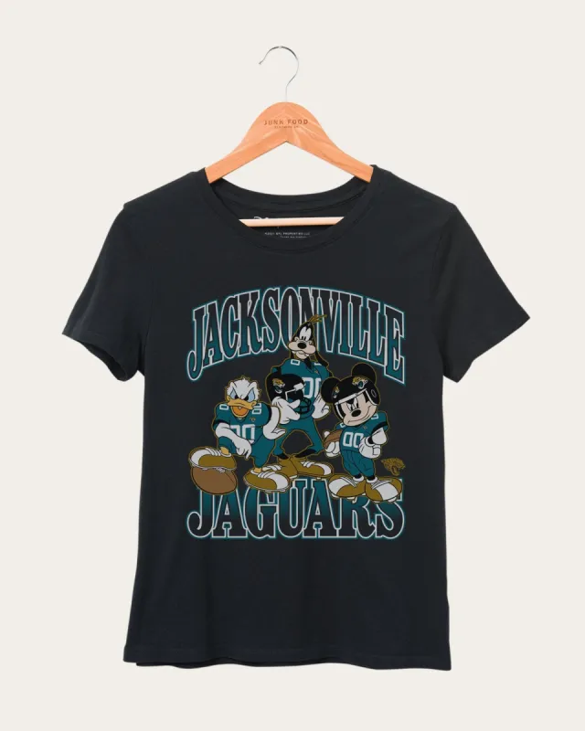 Women's Jaguars Disney Huddle Up Tee sold by Junk Food Clothing