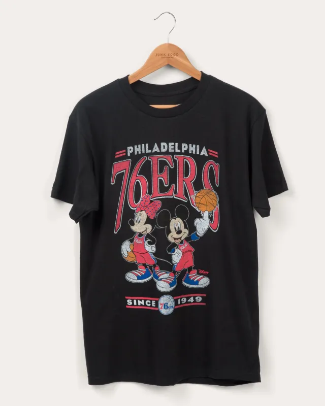 76ers Mickey Minnie Duo Tee sold by Junk Food Clothing