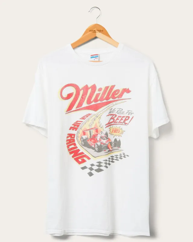 Miller High Life Racing Beer Flea Market Tee sold by Junk Food Clothing