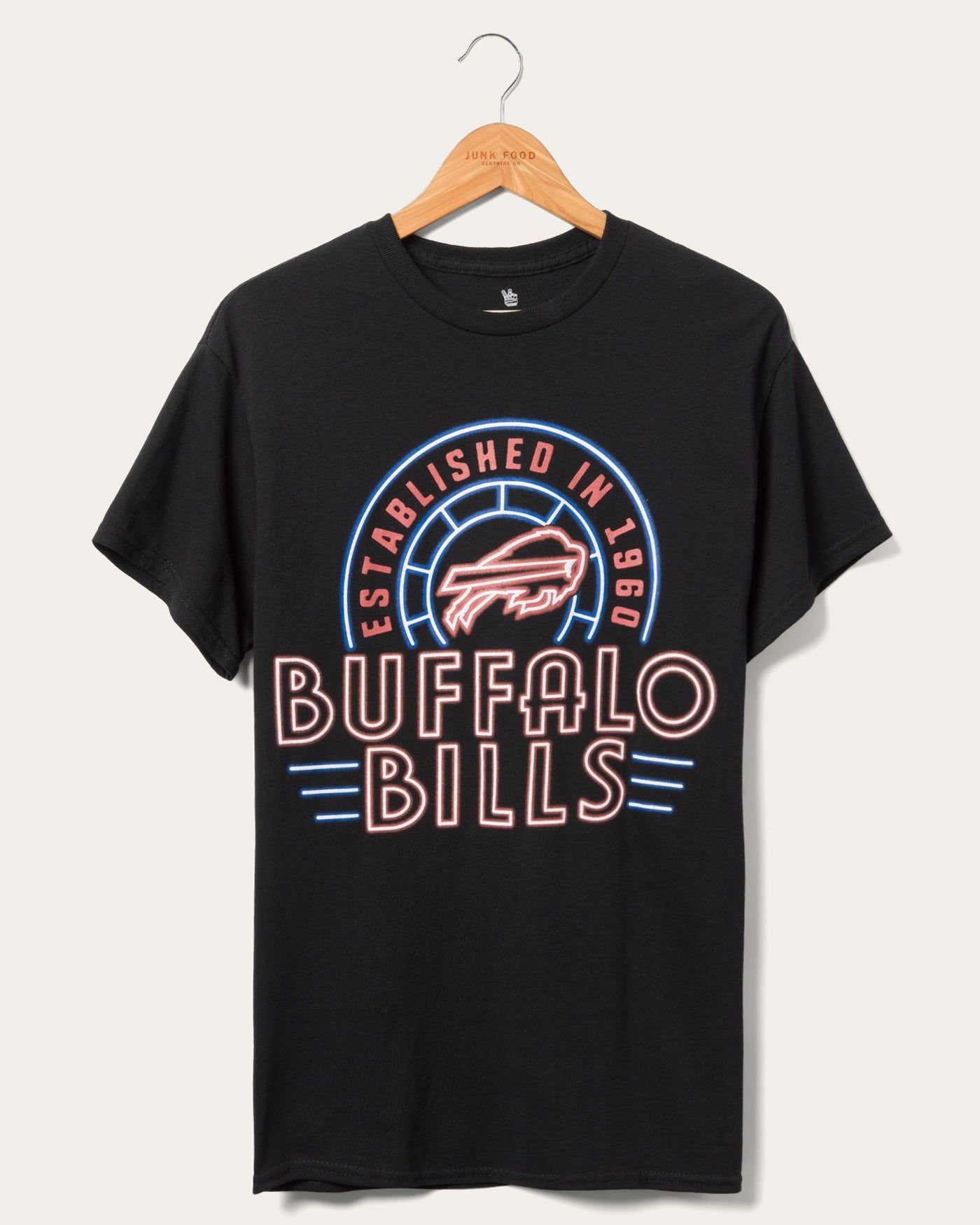 Bills Neon Glow Fan Tee sold by Junk Food Clothing