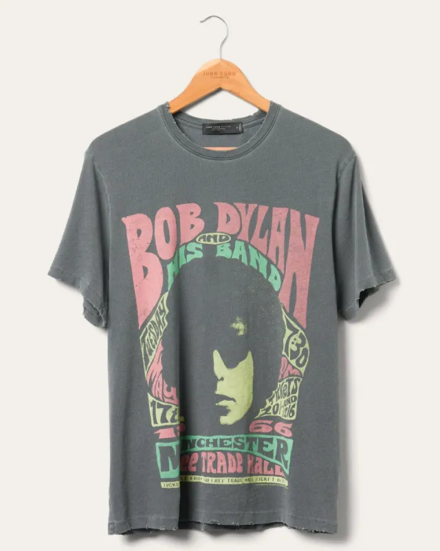 Bob Dylan Manchester 1966 Vintage Tee made by Junk Food Clothing