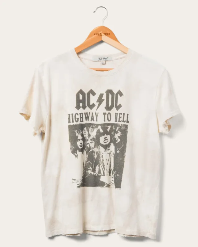Women's AC/DC Highway to Hell Vintage Tee sold by Junk Food Clothing