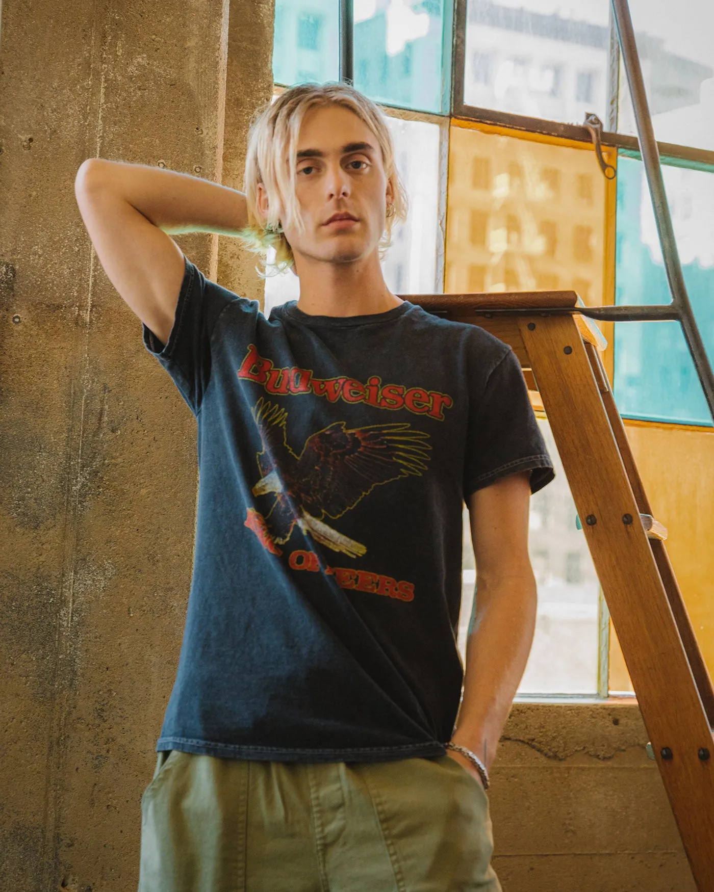 Budweiser Eagle King of Beers Flea Market Tee sold by Junk Food Clothing product image thumbnail 2