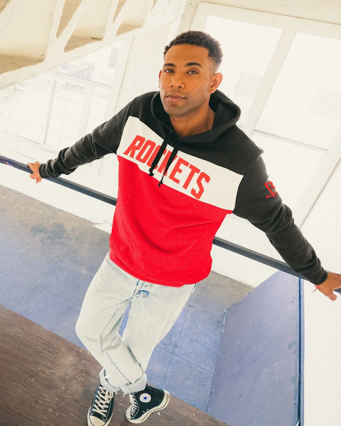 NBA Houston Rockets Colorblock Hoodie sold by Junk Food Clothing product image thumbnail 2