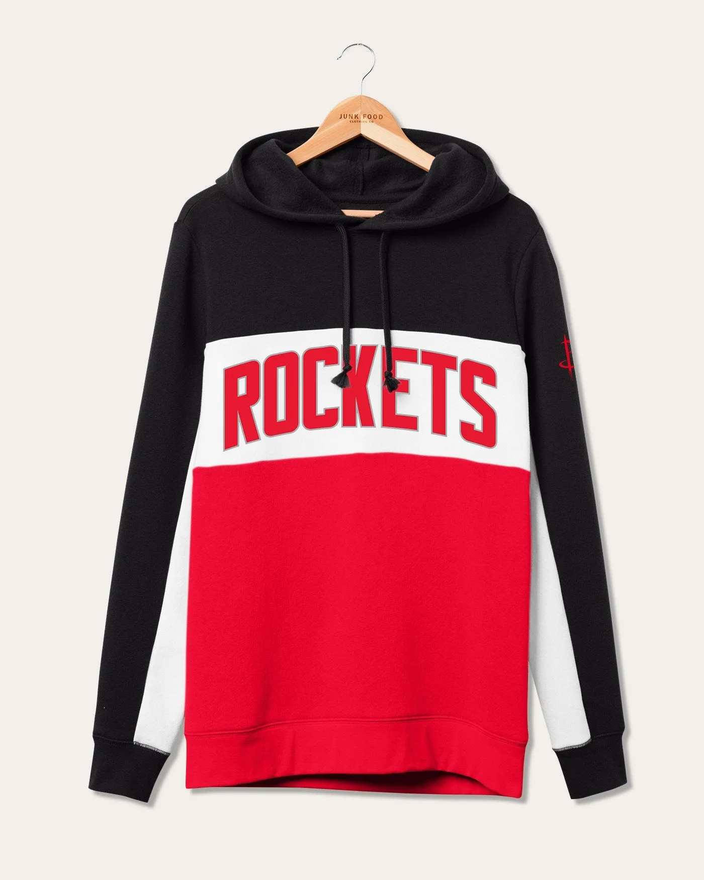 NBA Houston Rockets Colorblock Hoodie sold by Junk Food Clothing