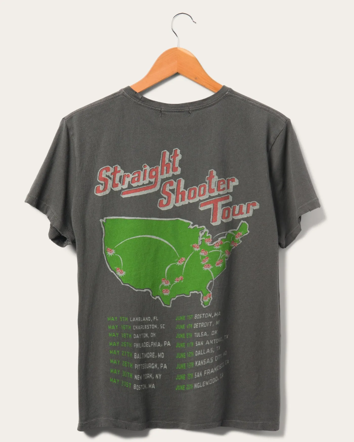 Bad Company Straight Shooter Tour Vintage Destroy Tee sold by Junk Food Clothing product image thumbnail 2