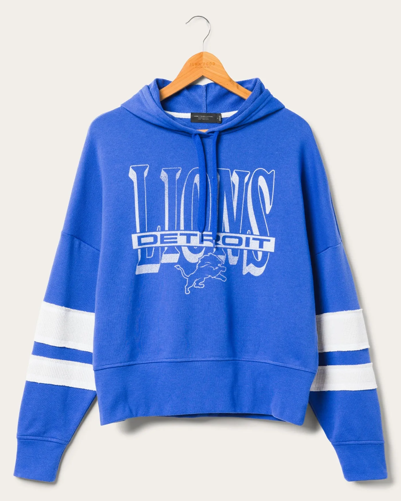 Women's Lions Stripe Hoodie sold by Junk Food Clothing