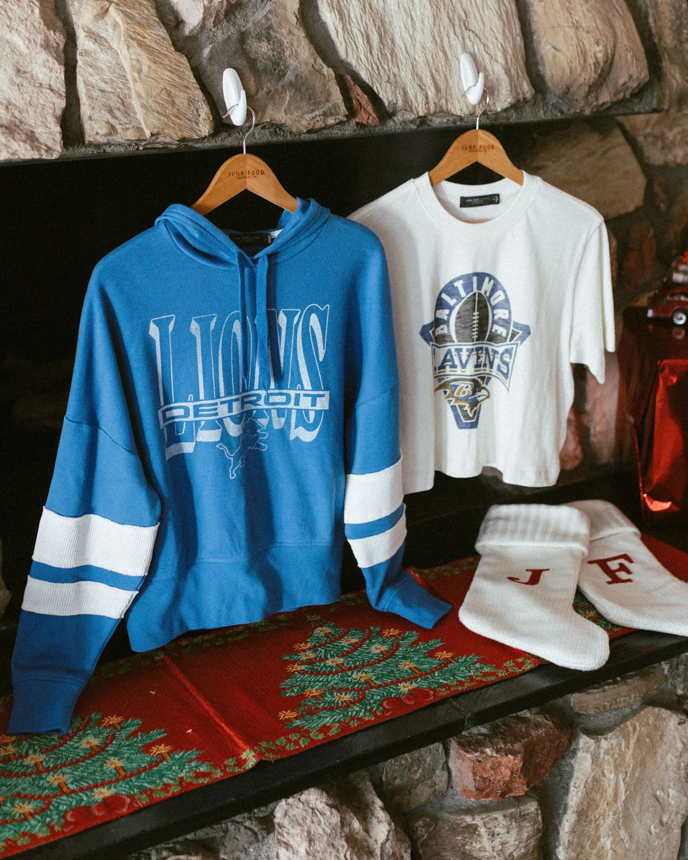 Women's Lions Stripe Hoodie sold by Junk Food Clothing product image thumbnail 2