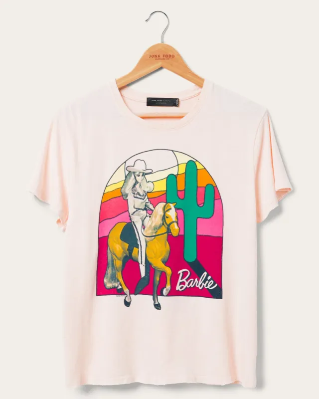 Women's Sunset Barbie Western Vintage Tee made by Junk Food Clothing