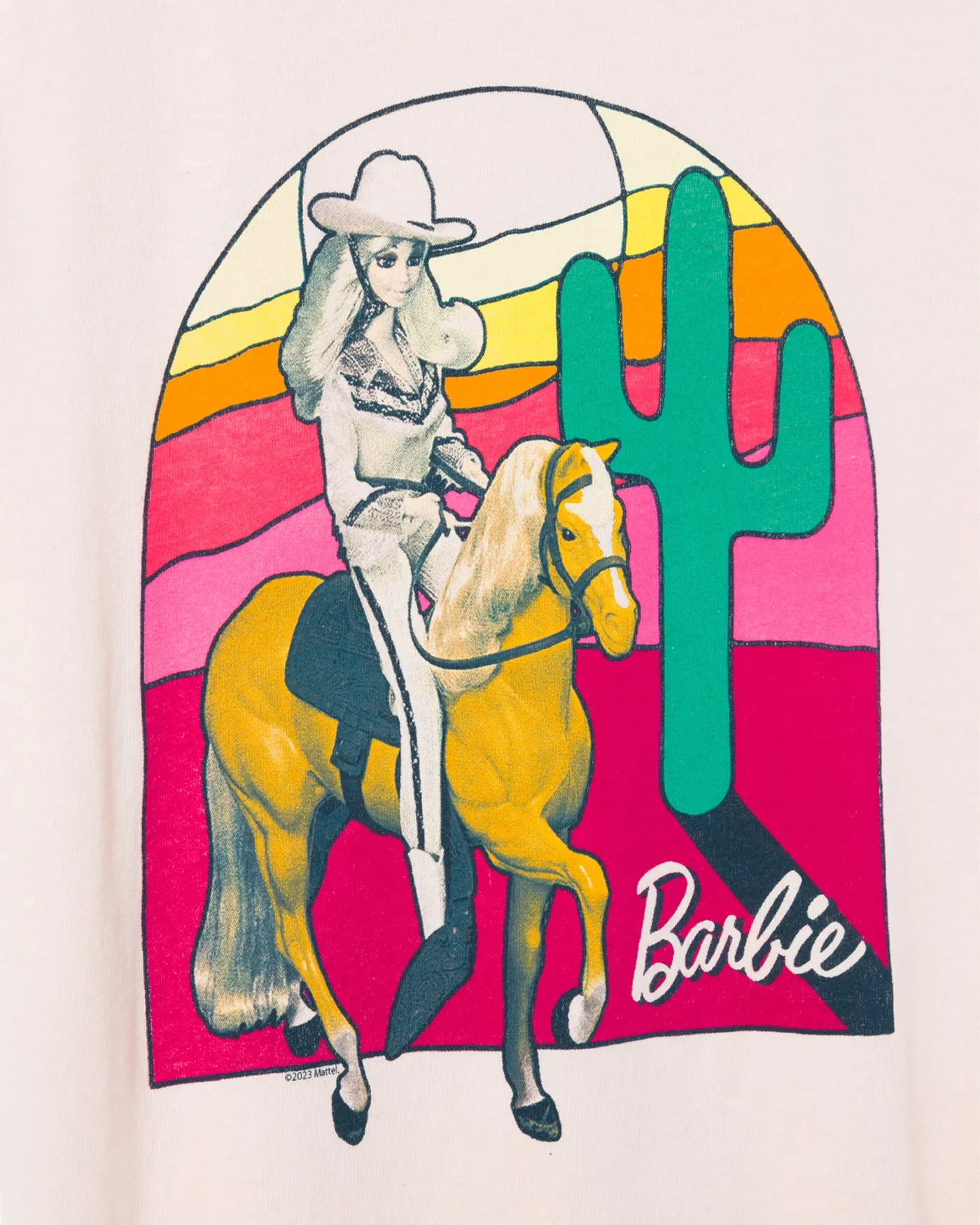 Women's Sunset Barbie Western Vintage Tee sold by Junk Food Clothing product image thumbnail 5