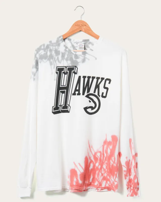 NBA Atlanta Hawks Tie Dye Flea Market Long Sleeve Tee sold by Junk Food Clothing