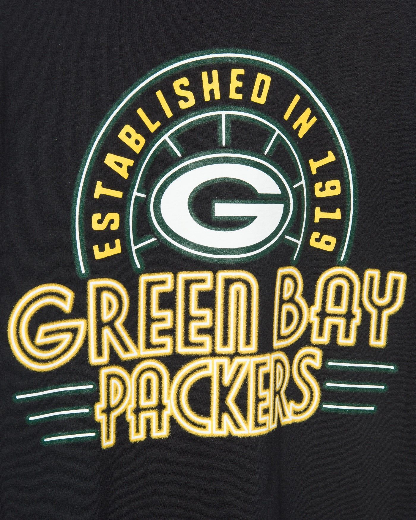 Packers Neon Glow Fan Tee sold by Junk Food Clothing product image thumbnail 3