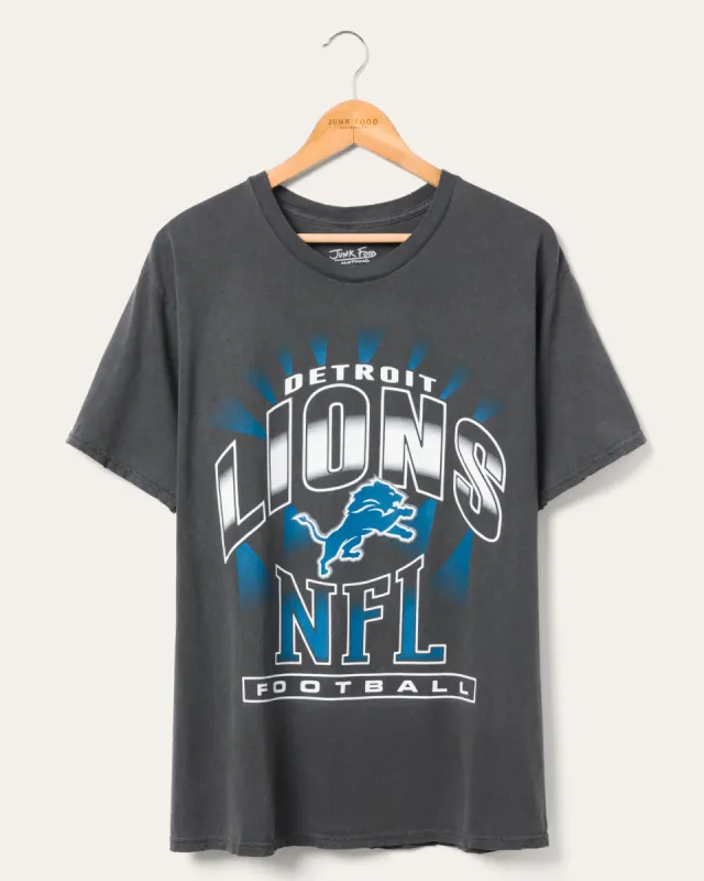 Detroit Lions Chrome Flea Market Tee sold by Junk Food Clothing