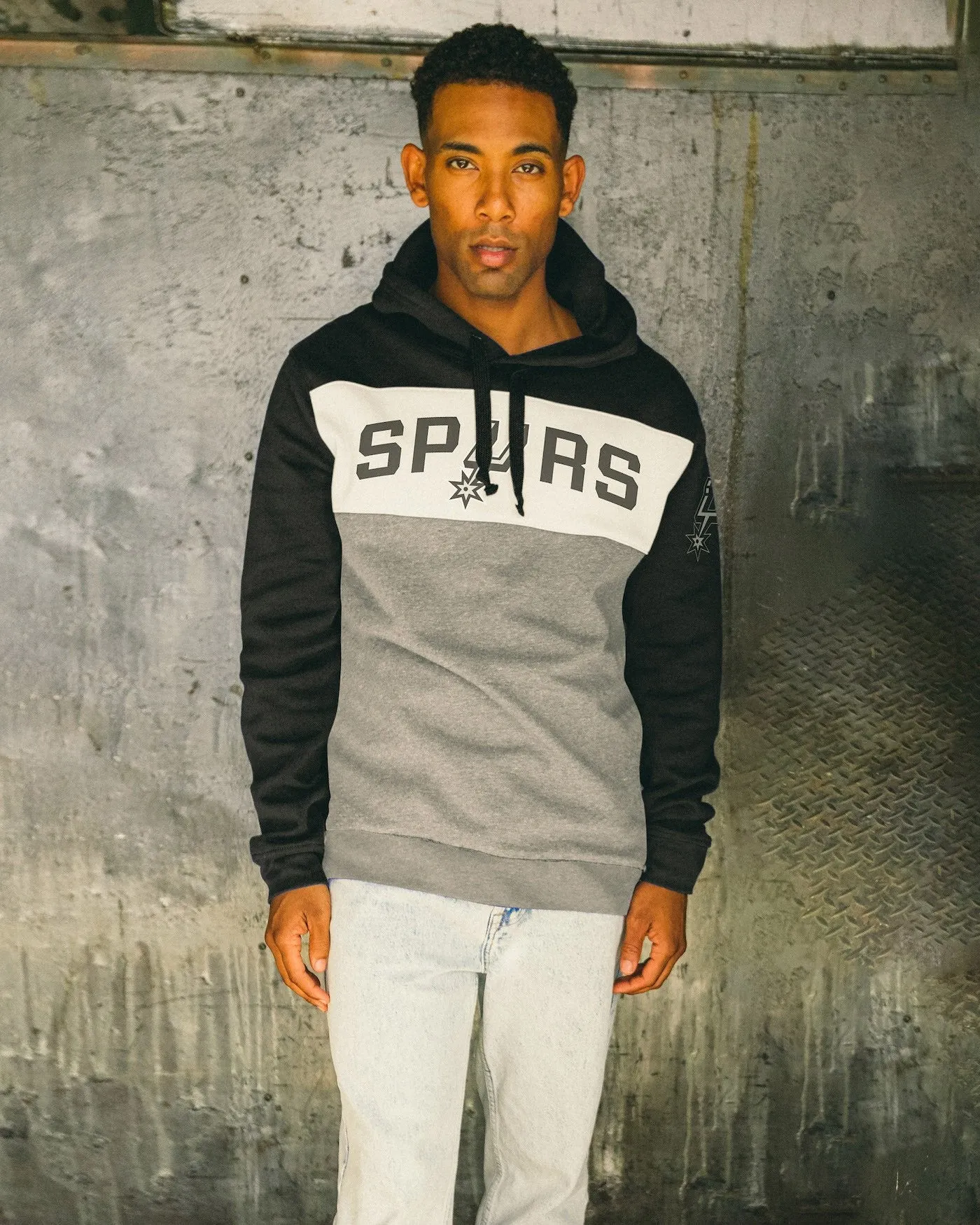 NBA San Antonio Spurs Colorblock Hoodie sold by Junk Food Clothing product image thumbnail 2