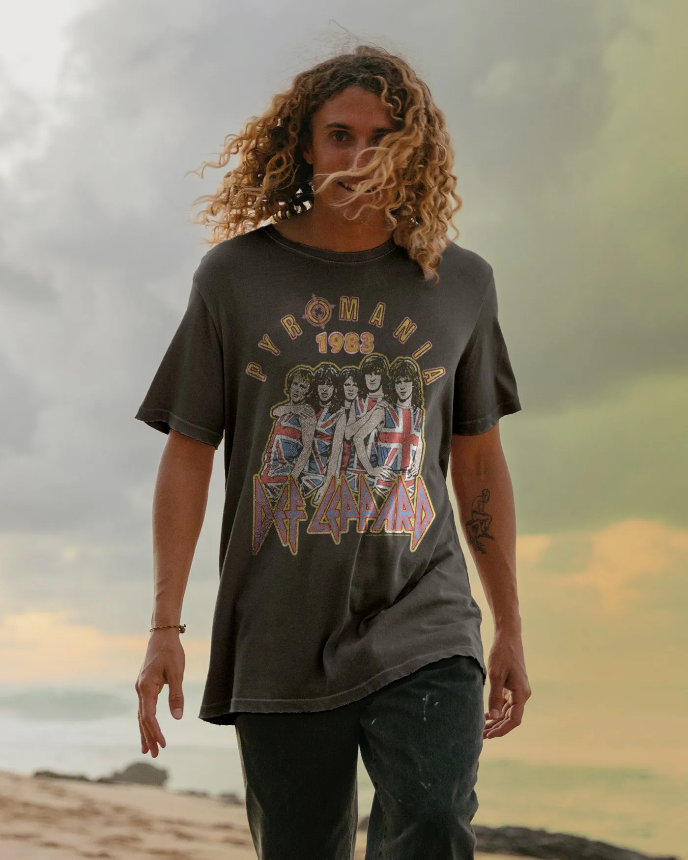 Def Leppard Pyromania Vintage Tee sold by Junk Food Clothing product image thumbnail 3