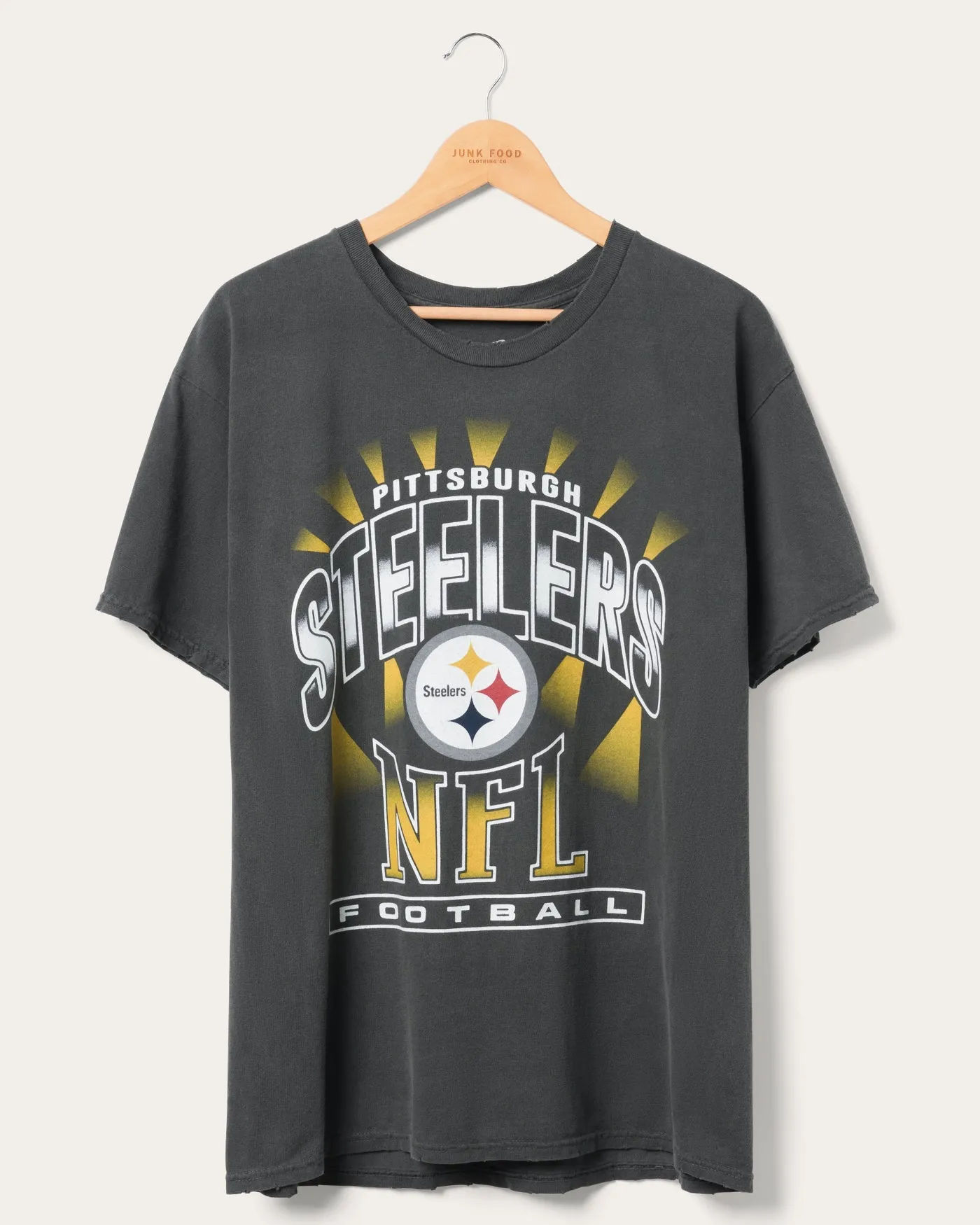 Pittsburgh Steelers Chrome Flea Market Tee sold by Junk Food Clothing