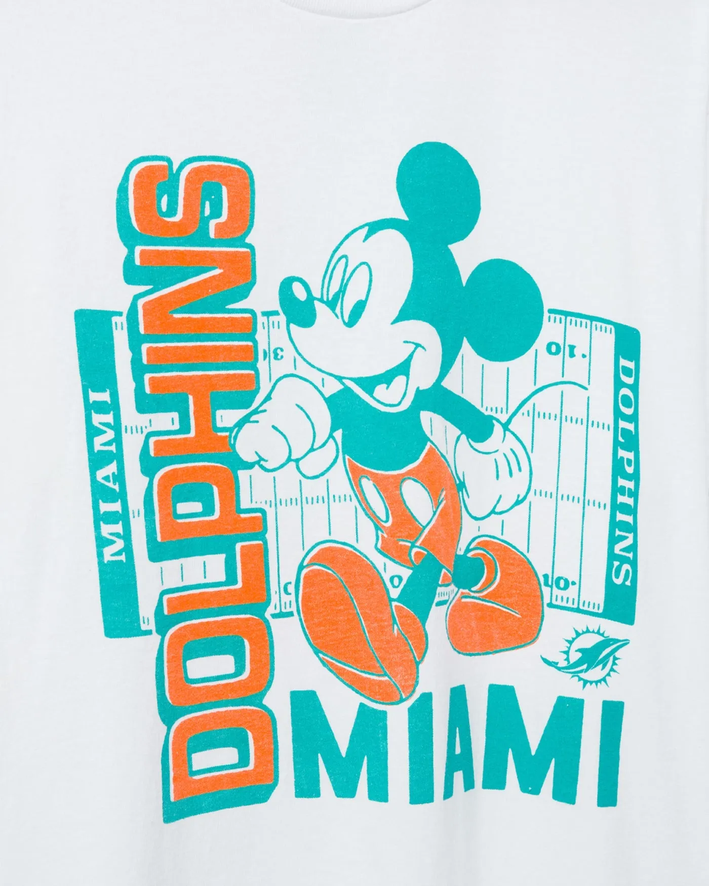 Miami Dolphins Mickey Field Tee sold by Junk Food Clothing product image thumbnail 3
