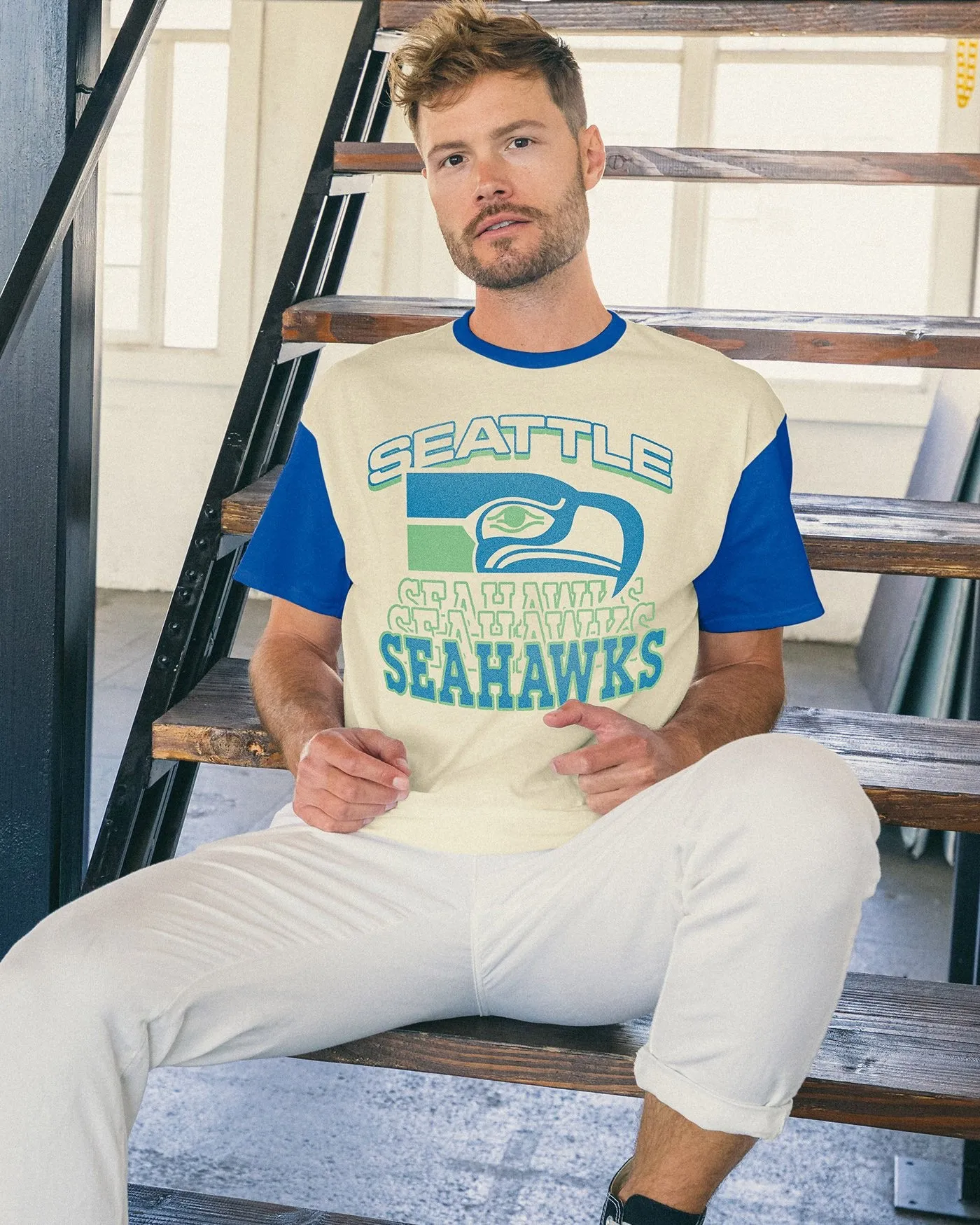 NFL Seattle Seahawks Colorblock Tee sold by Junk Food Clothing product image thumbnail 2