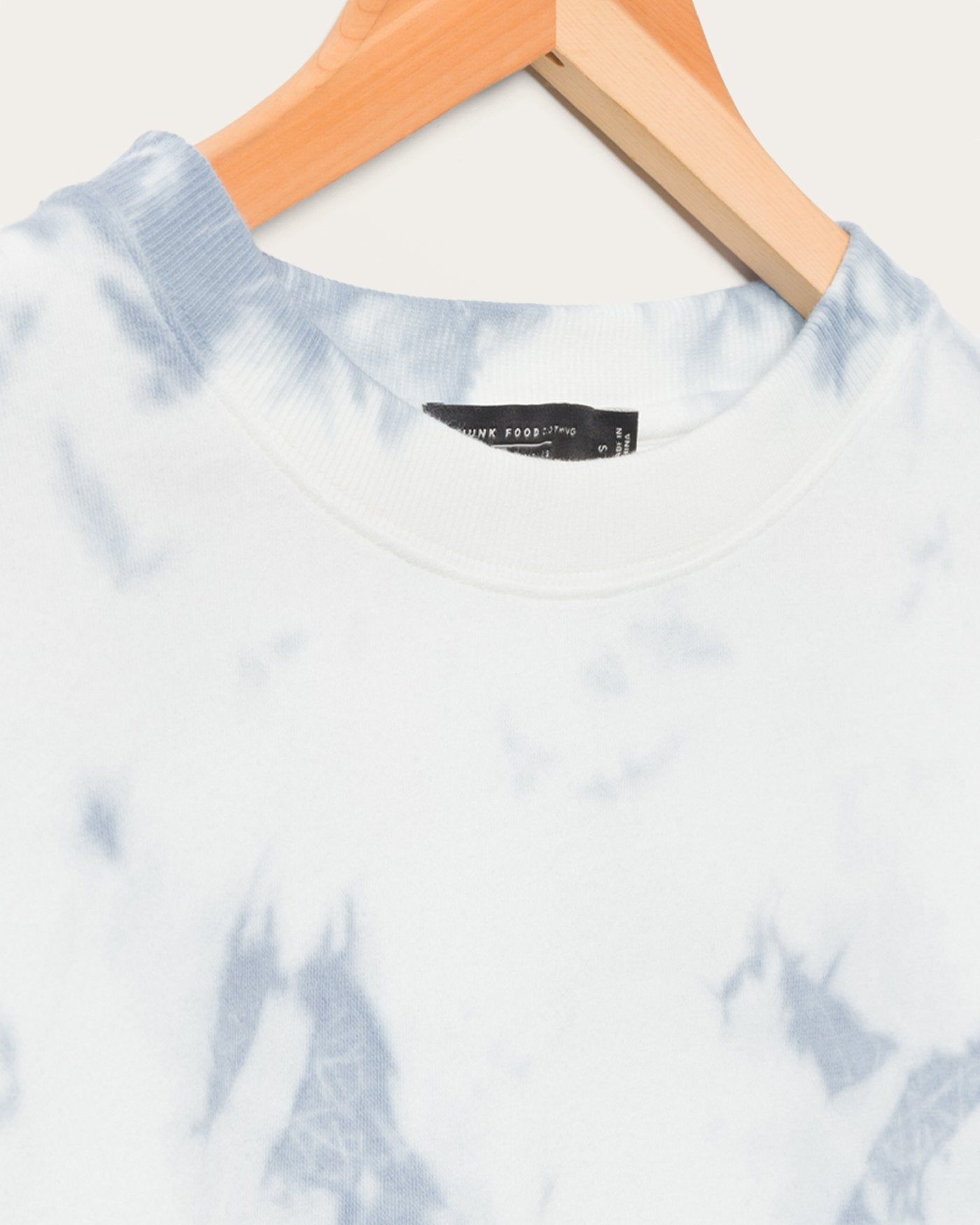 Women's Crop Tie Dye Fleece sold by Junk Food Clothing product image thumbnail 4