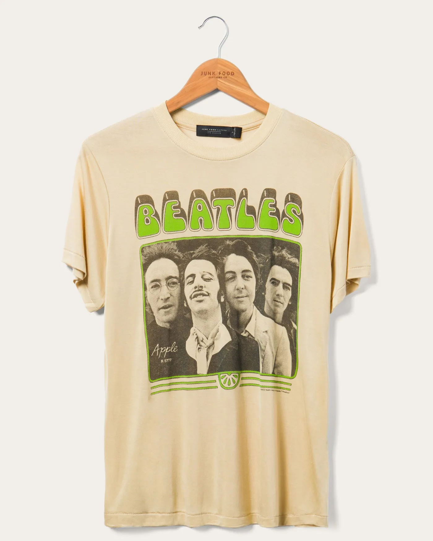 Women's The Beatles Apple Vintage Tissue Tee sold by Junk Food Clothing